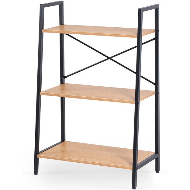 Vioras VIOR žema atvira lentyna svetainei, riešuto spalvos/juoda, modernūs žaislai 6