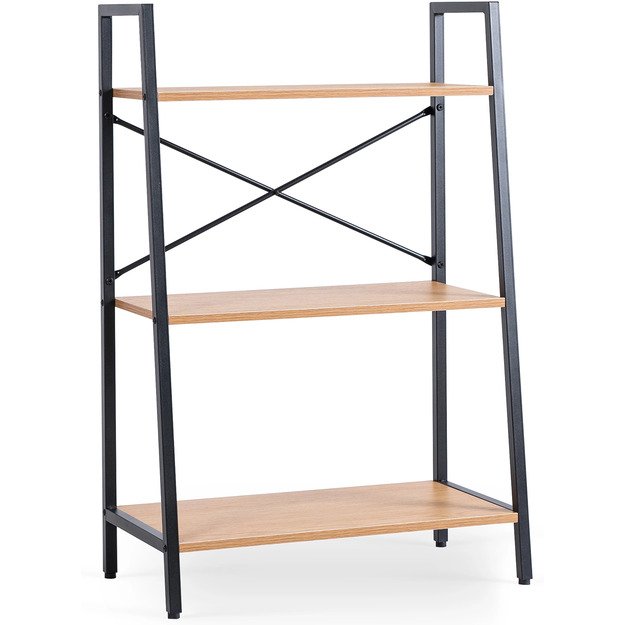 Vioras VIOR žema atvira lentyna svetainei, riešuto spalvos/juoda, modernūs žaislai 4