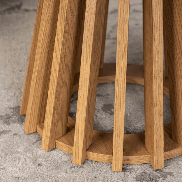 Harper Max HARPER MAX kavos staliukas, 80 cm, ąžuolo spalvos, modernus lofto stiliaus 3