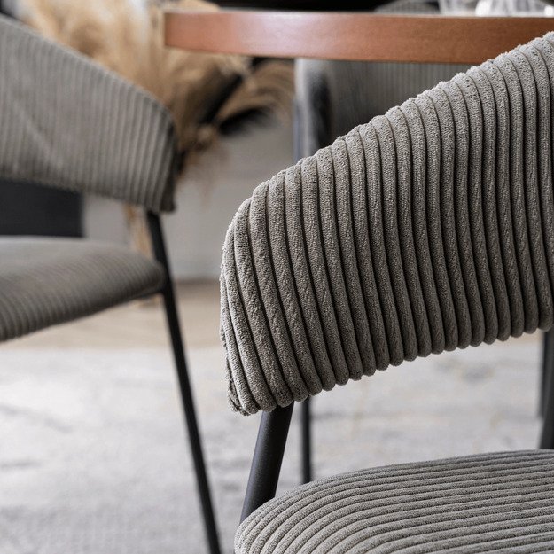 Tinka TINKA minkštas krėslas, pilkas, velvetas, modernus loftas 3