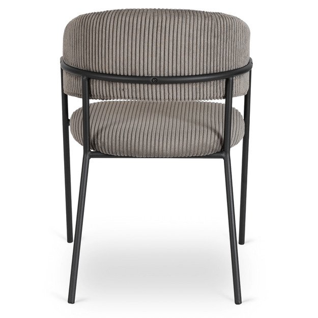 Tinka TINKA minkštas krėslas, pilkas, velvetas, modernus loftas 8