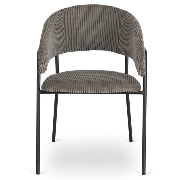 Tinka TINKA minkštas krėslas, pilkas, velvetas, modernus loftas 6