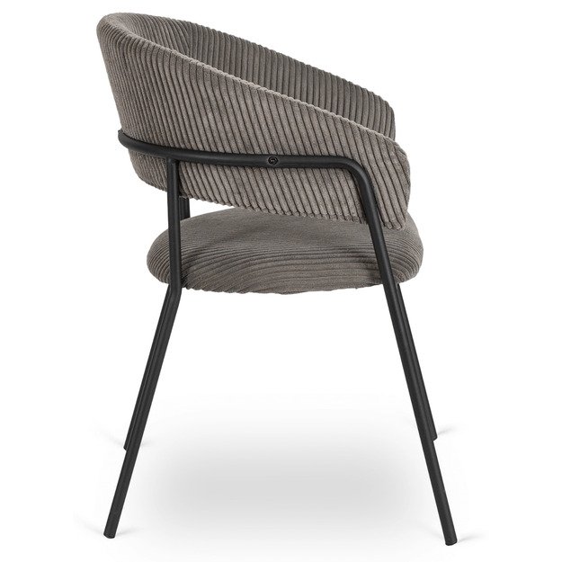 Tinka TINKA minkštas krėslas, pilkas, velvetas, modernus loftas 7