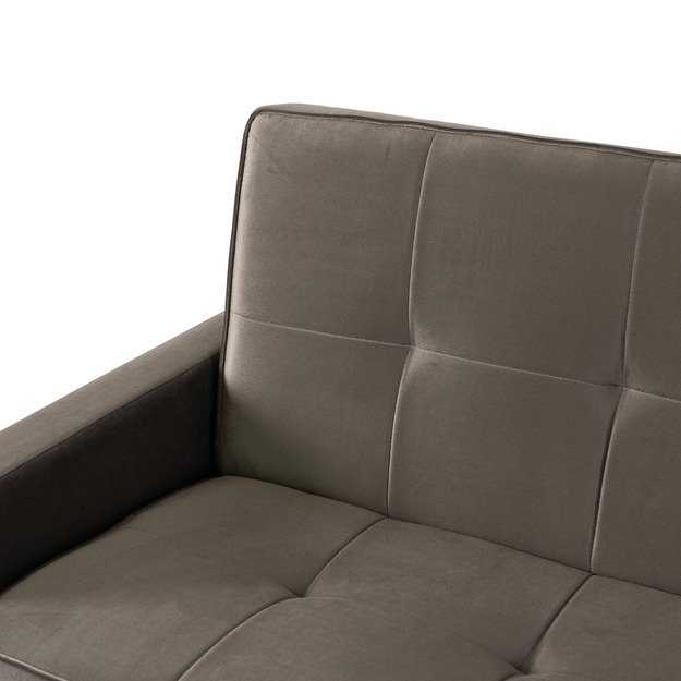 Aluna ALUNA sofa su miegojimo funkcija, sulankstoma dviejų vietų sofa, smėlio spalvos, moderni svetainei 8