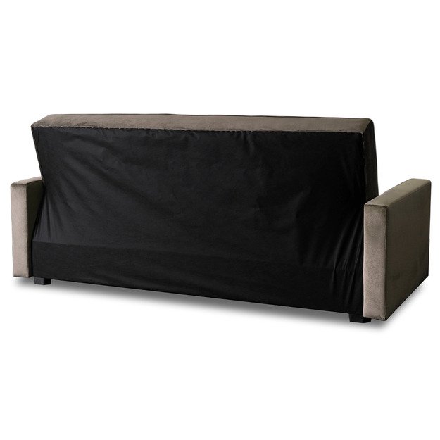 Aluna ALUNA sofa su miegojimo funkcija, sulankstoma dviejų vietų sofa, smėlio spalvos, moderni svetainei 3