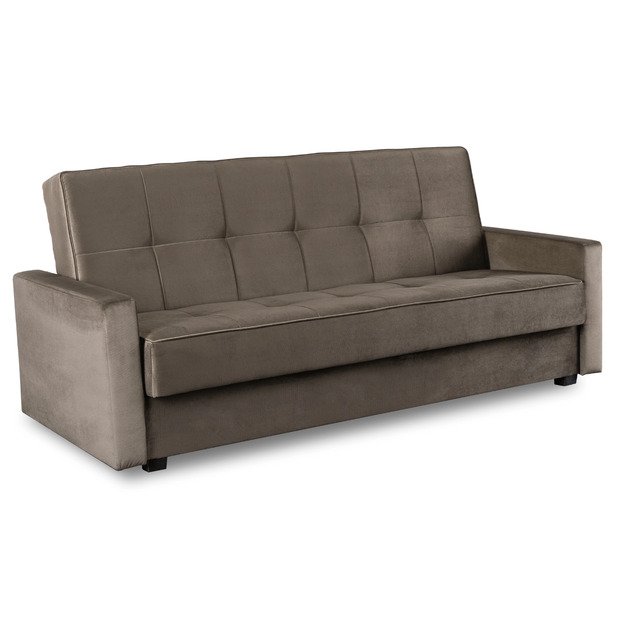 Aluna ALUNA sofa su miegojimo funkcija, sulankstoma dviejų vietų sofa, smėlio spalvos, moderni svetainei 1