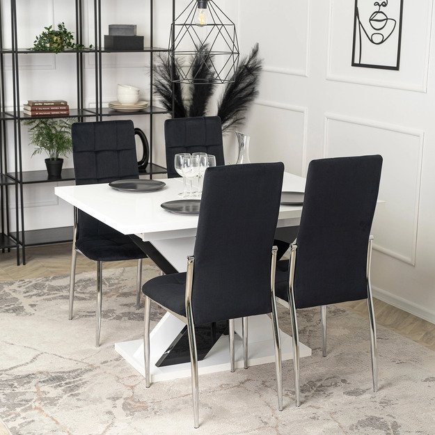 MOLLY kėdė, juoda, eko oda 1