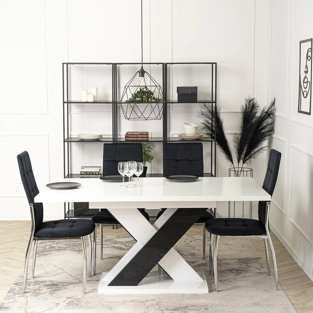 MOLLY kėdė, juoda, eko oda 5