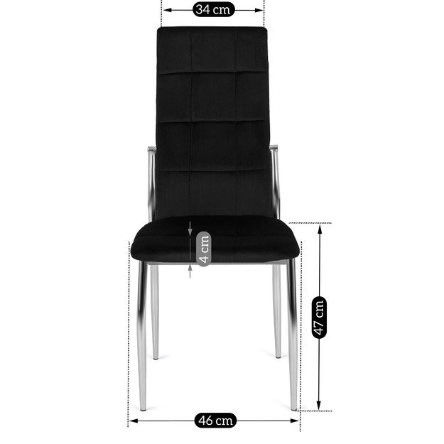 MOLLY kėdė, juoda, eko oda 10