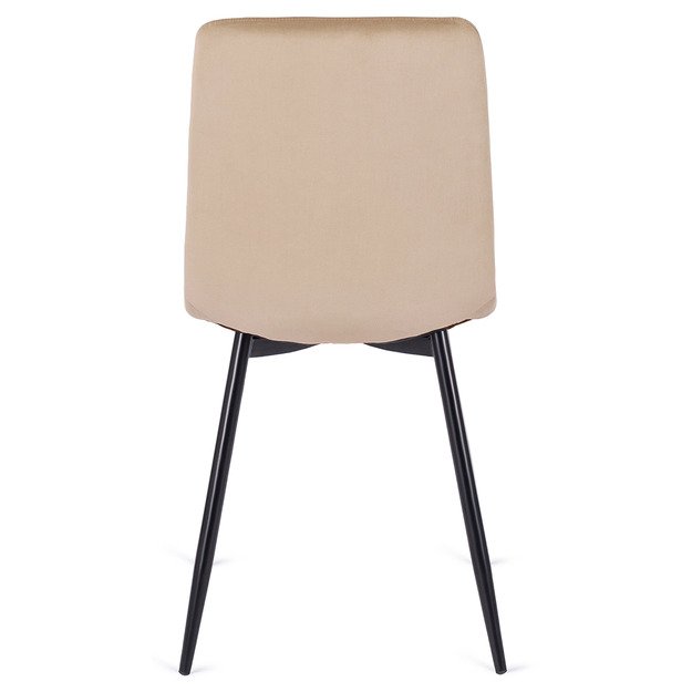 Robinas ROBIN apmuštas svetainės krėslas, smėlio spalvos, aksominis, modernus loftas 8