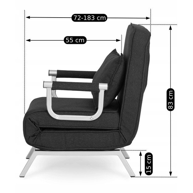 BART fotelis juodas 12