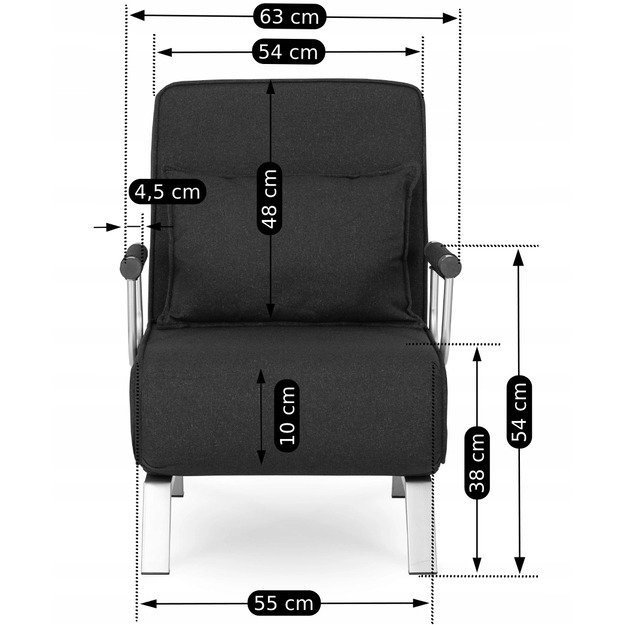 BART fotelis juodas 11