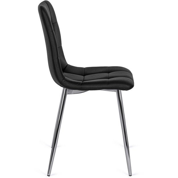 Enzo ENZO apmuštas valgomojo krėslas, juoda, eko oda, modernus lofto stiliaus  2