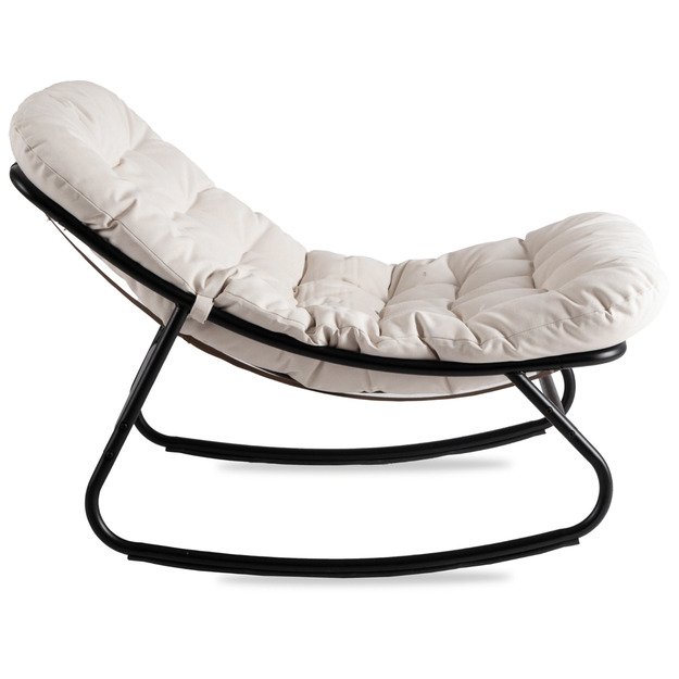 Aurora AURORA sodo supamoji kėdė su rogutėmis, moderni smėlio spalvos 5