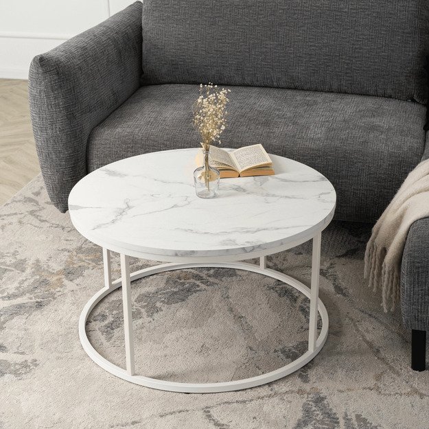 AGNES MAX baltas marmurinis stalas 2