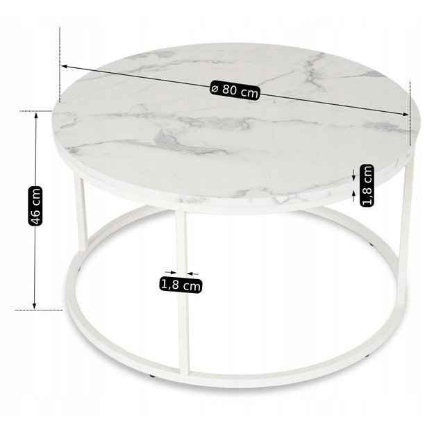 AGNES MAX baltas marmurinis stalas 7