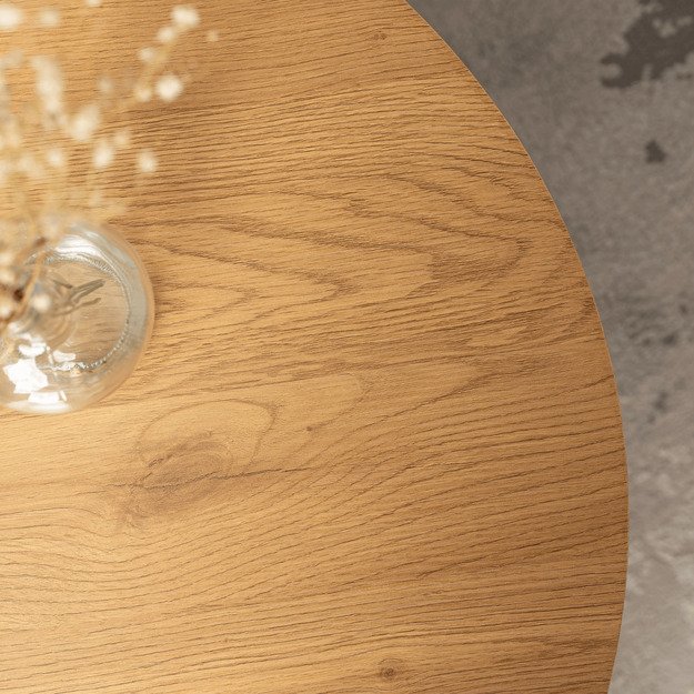 Carly CARLY kavos staliukas, 60 cm, ąžuolo spalvos, modernus lofto stiliaus 3