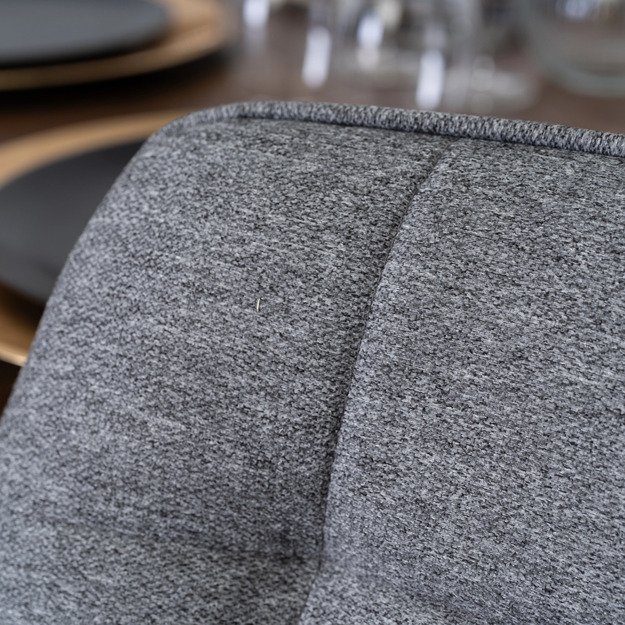 Rikas Minkštas svetainės fotelis RICK 2 pilkas modernus loftas 4