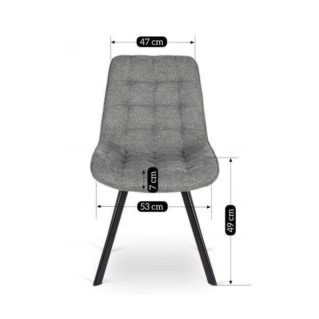 Rikas Minkštas svetainės fotelis RICK 2 pilkas modernus loftas 10