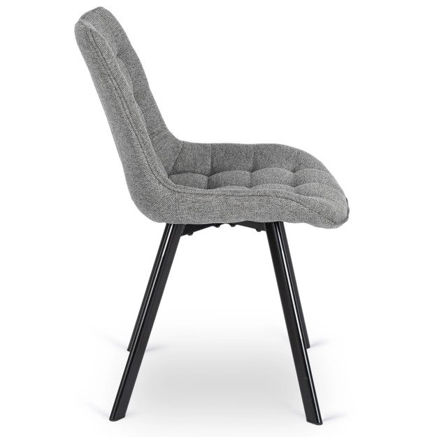 Rikas Minkštas svetainės fotelis RICK 2 pilkas modernus loftas 7