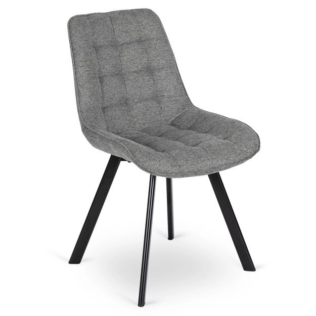 Rikas Minkštas svetainės fotelis RICK 2 pilkas modernus loftas 5