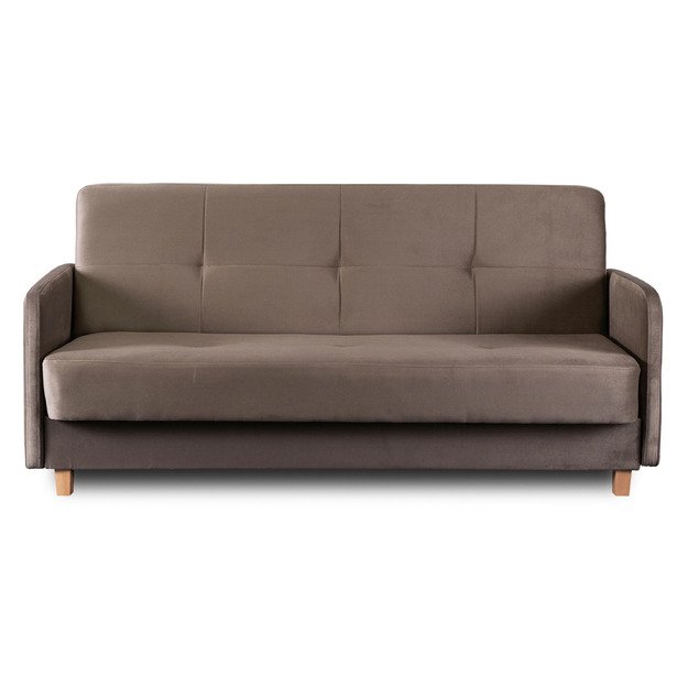 Kuba Sofa su miegojimo funkcija CUBA sulankstoma dvivietė sofa-lova, smėlio spalvos, moderni svetainė 2