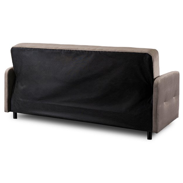 Kuba Sofa su miegojimo funkcija CUBA sulankstoma dvivietė sofa-lova, smėlio spalvos, moderni svetainė 3