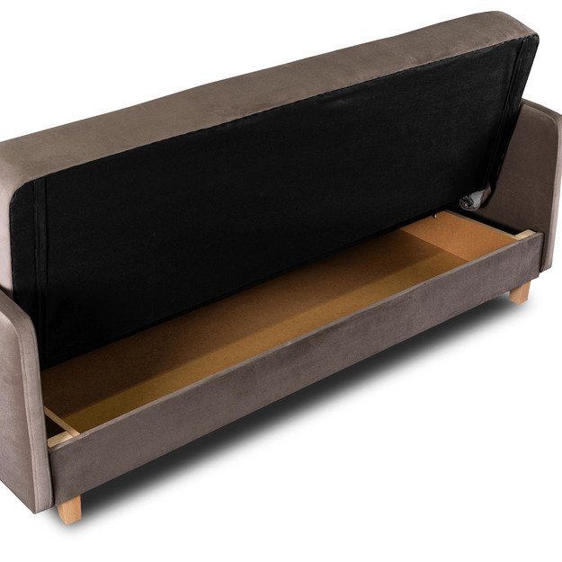 Kuba Sofa su miegojimo funkcija CUBA sulankstoma dvivietė sofa-lova, smėlio spalvos, moderni svetainė 6