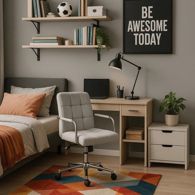 ASTRO pilka aksominė pasukama kėdė 1