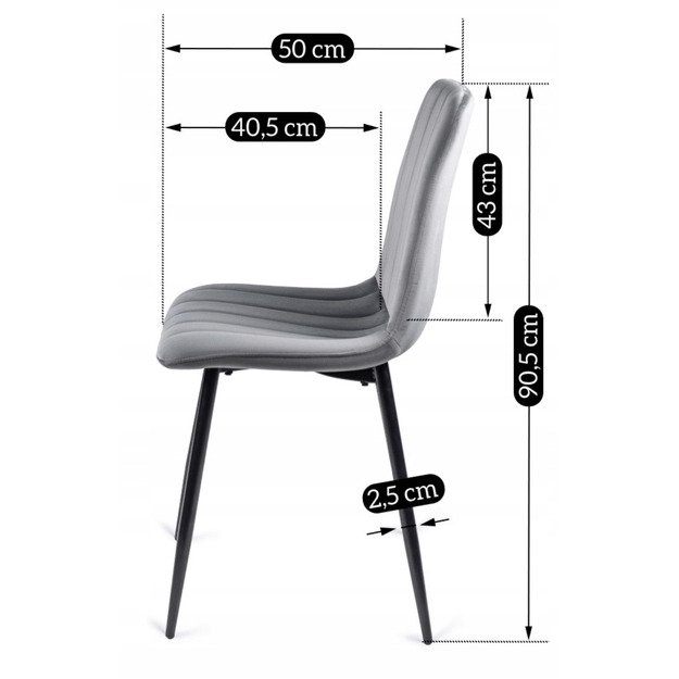 Ibis virtuvės/valgomojo kėdė su aksominiu apmušalu 10