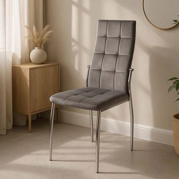 NARIS juodo aksomo kėdė 1