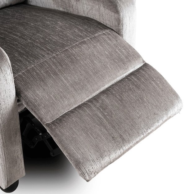 Dani DANNY atlošiamas fotelis su pakoja, moderniai pilkas 12