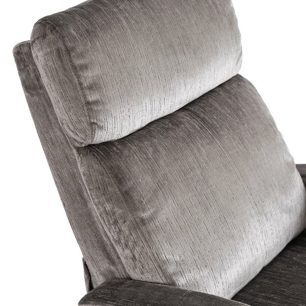 Dani DANNY atlošiamas fotelis su pakoja, moderniai pilkas 10