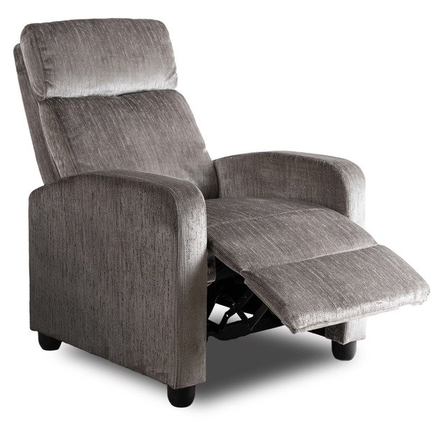 Dani DANNY atlošiamas fotelis su pakoja, moderniai pilkas 8