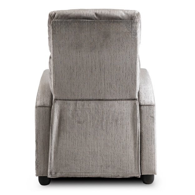 Dani DANNY atlošiamas fotelis su pakoja, moderniai pilkas 9