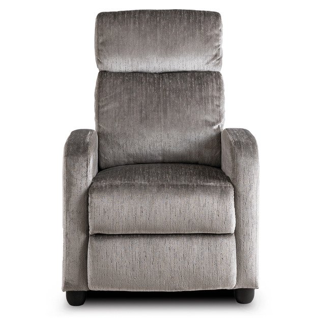 Dani DANNY atlošiamas fotelis su pakoja, moderniai pilkas 3