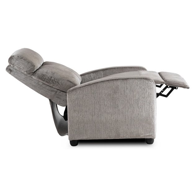 Dani DANNY atlošiamas fotelis su pakoja, moderniai pilkas 7