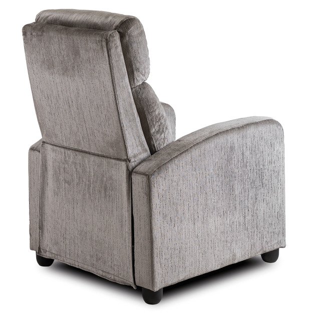 Dani DANNY atlošiamas fotelis su pakoja, moderniai pilkas 4