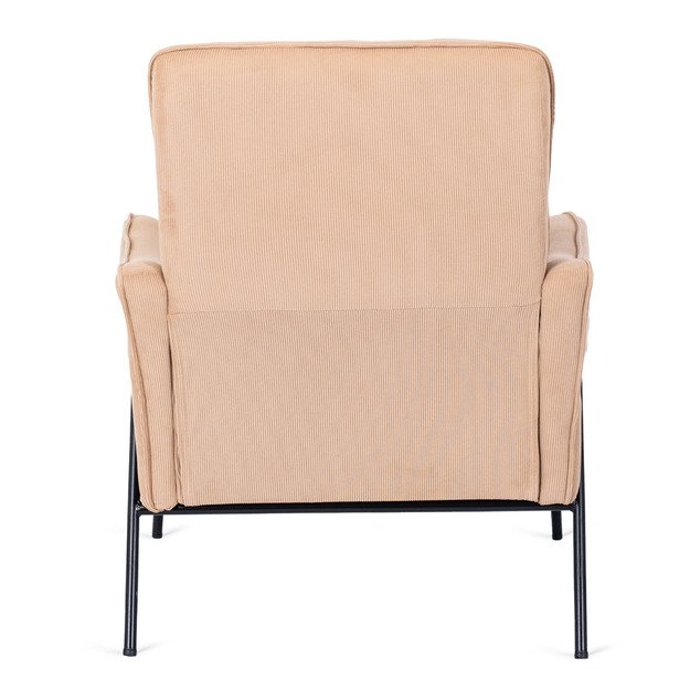 Albertas ALBERTO smėlio spalvos kordoro stiliaus fotelis moderniai svetainei 7