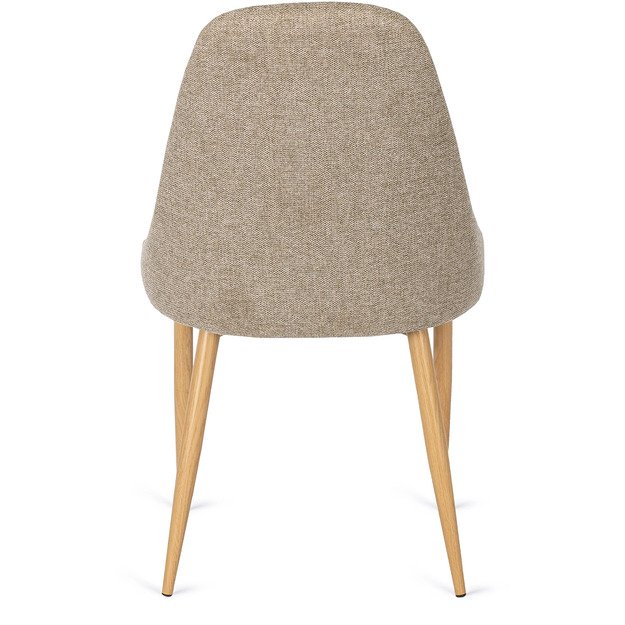 Turinas TORINO smėlio spalvos modernus apmuštas valgomojo krėslas 11