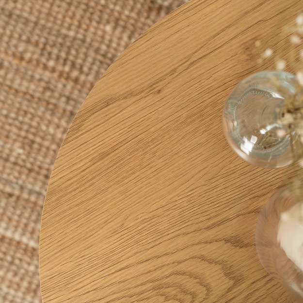 Ann Max ANN MAX kavos staliukas, 80 cm, ąžuolo/baltos spalvos, skandinaviškas 2