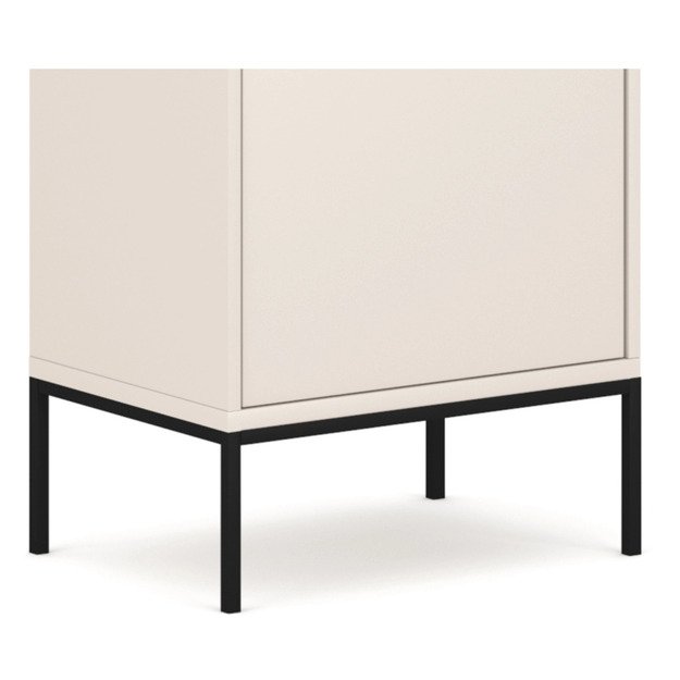 Marcos Aukšta stiklinė vitrina svetainei MARCOS kašmyro, grioveliais, moderni 4