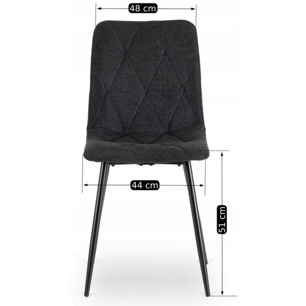 ROBIN 2 minkštas svetainės krėslas, juodis spalvos, modernus, skandinaviškas 8