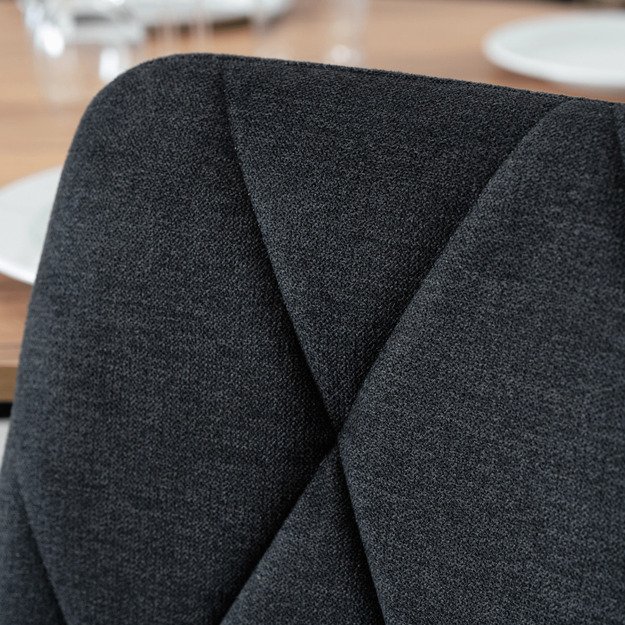 ROBIN 2 minkštas svetainės krėslas, juodis spalvos, modernus, skandinaviškas 3