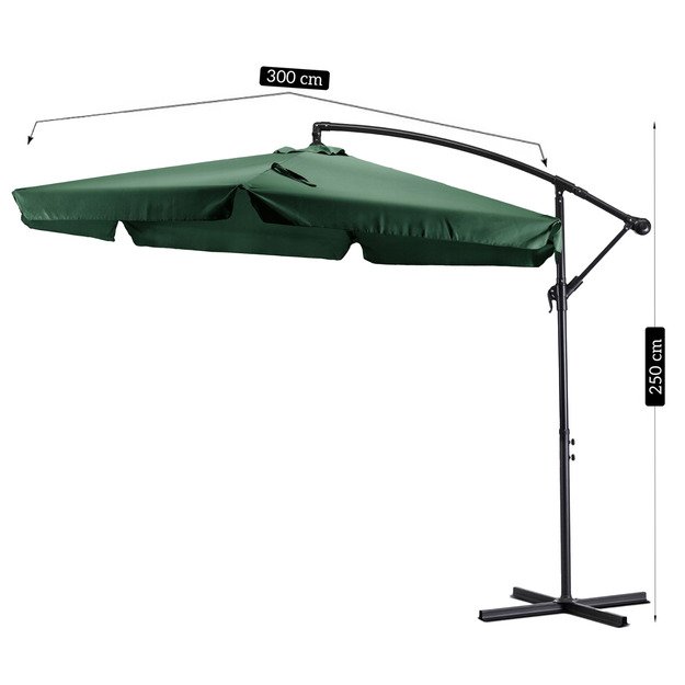 Parasol Ogrodowy AKRON Zielony 11