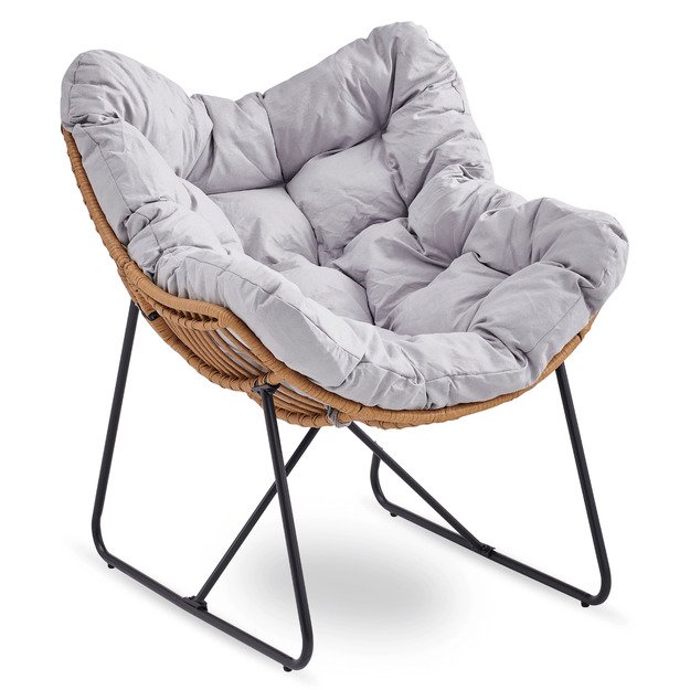 Finnas FIN sodo kėdė su rogutėmis, moderni smėlio spalvos 2