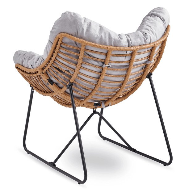 Finnas FIN sodo kėdė su rogutėmis, moderni smėlio spalvos 4