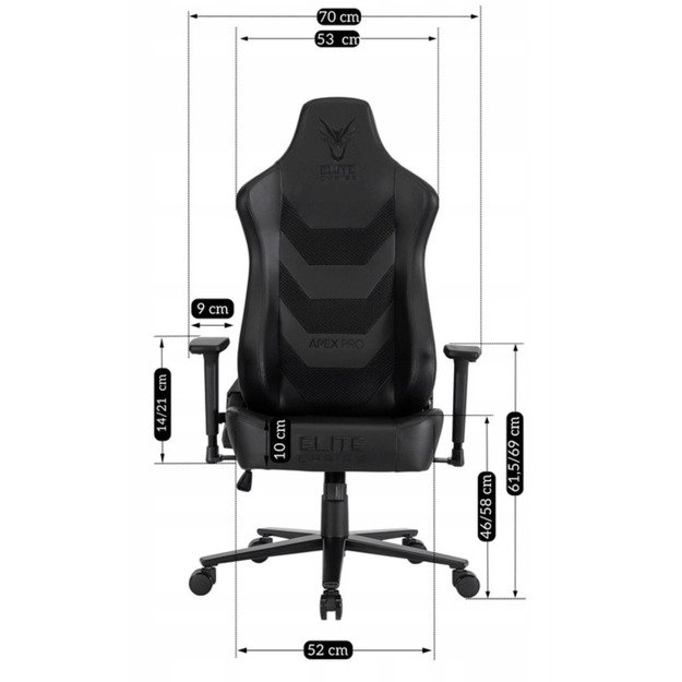 Fotel Obrotowy APEX Czarny 12