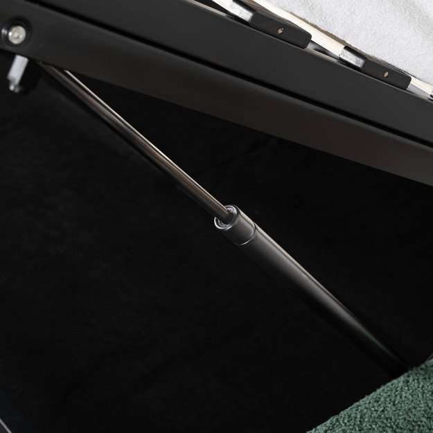 Bristolis Dvigulė lova su rėmu ir daiktadėže, 160x200 cm, žalios spalvos, BRISTOL 7