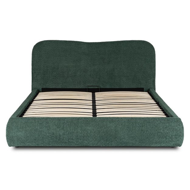 Bristolis Dvigulė lova su rėmu ir daiktadėže, 160x200 cm, žalios spalvos, BRISTOL 5